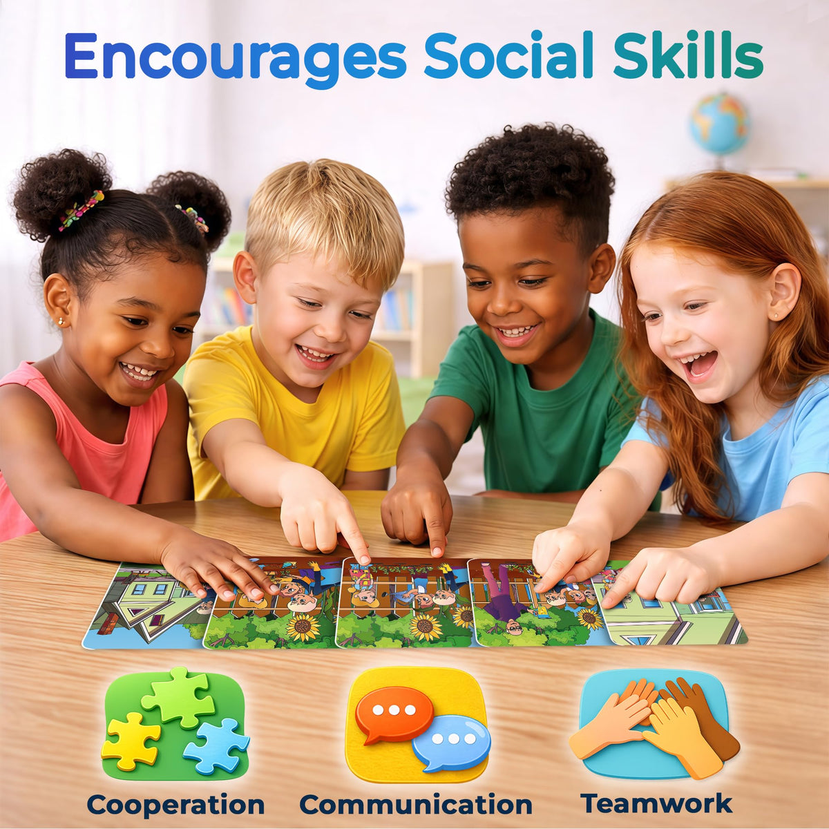 QUOKKA social-emotional games support emotion recognition and social interaction.