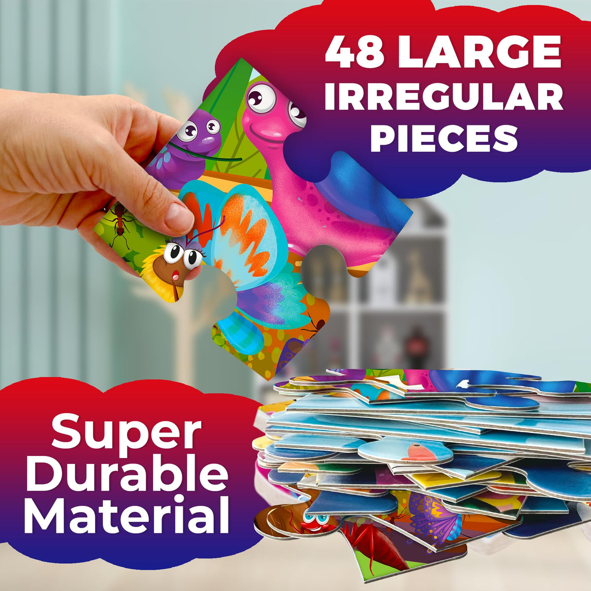 QUOKKA thick-piece puzzle is easy to handle and durable for repeated use.