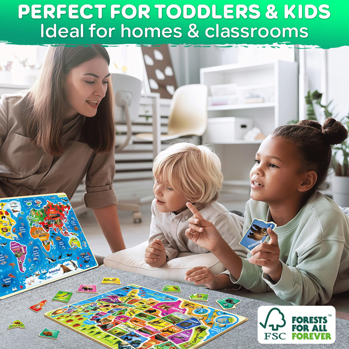 Quokka toddler-friendly puzzle with smooth edges for safe independent play