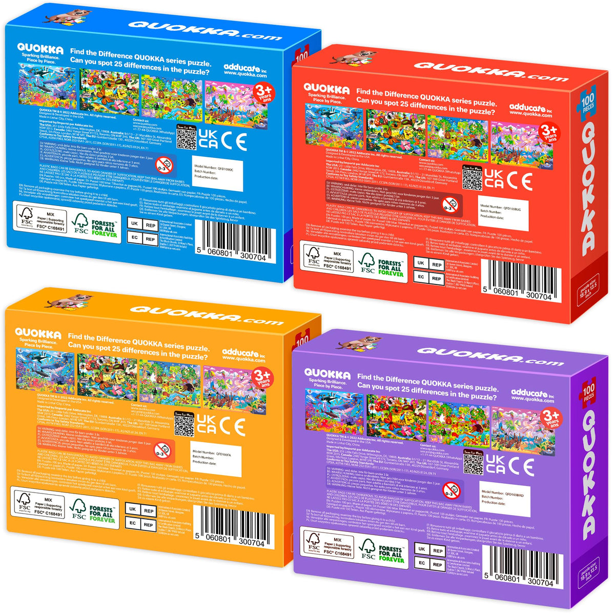 QUOKKA travel-friendly puzzle storage image shows easy on-the-go play.