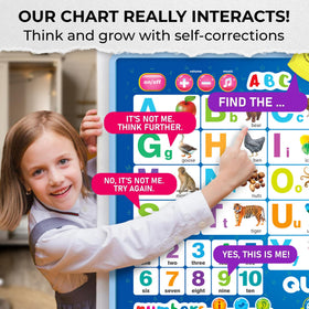 QUOKKA wall chart easily hangs on walls or doors.