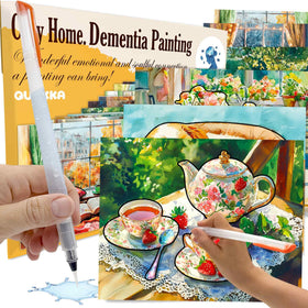 QUOKKA Water Painting senior activity kit reveals colors with water for easy creativity.