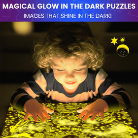 QUOKKA world map puzzle glow-in-the-dark to foster global awareness