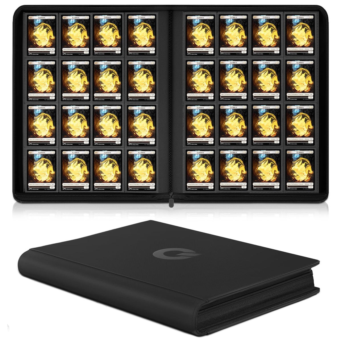 Qurhafoo 1024-pocket binder front cover for premium card organization