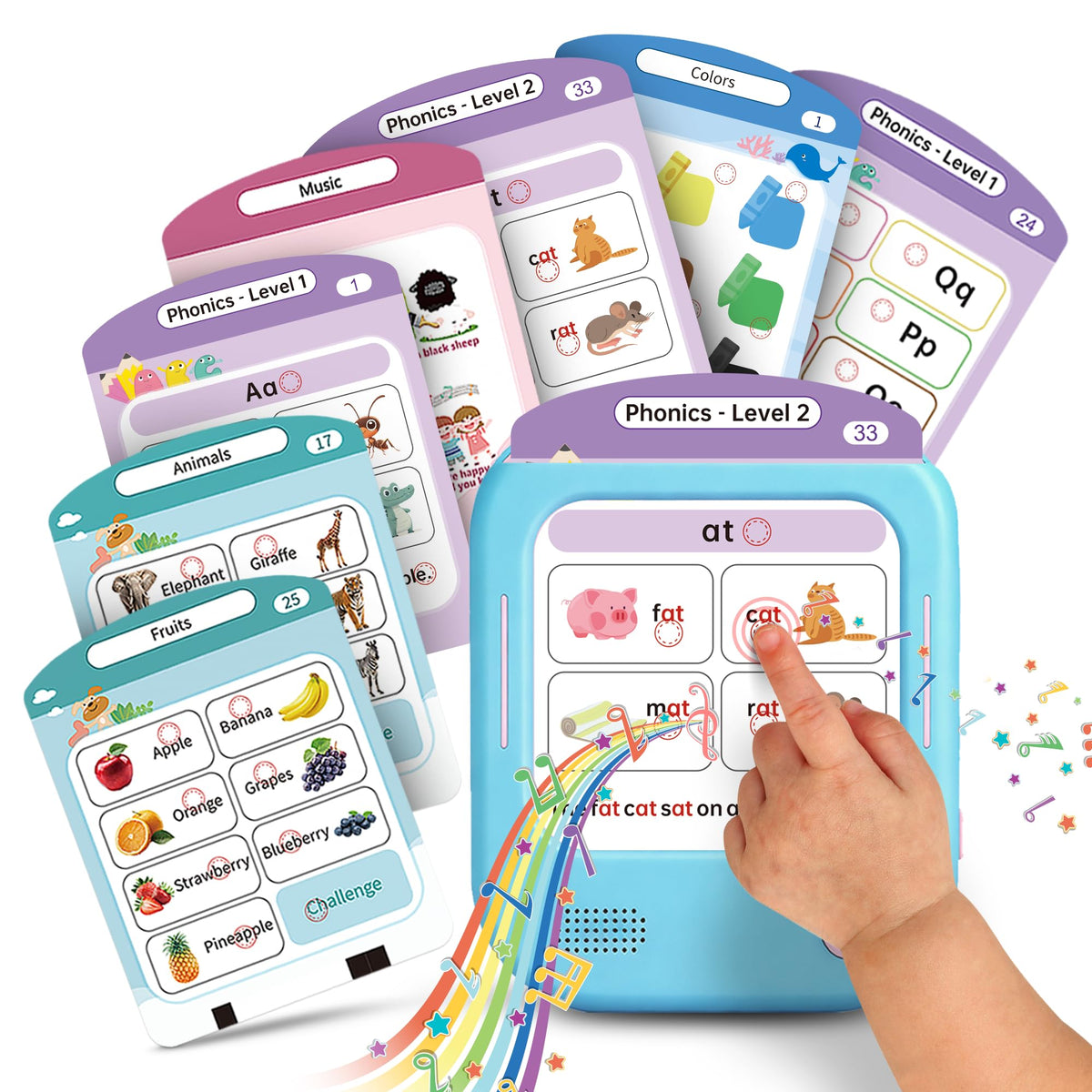 QuTZ Talking Flash Cards cover invites exploration for ages 3-6 and early literacy.