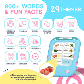 QuTZ tapping-to-read card encourages word recognition and curiosity during reading time.