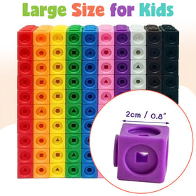 QUYSK colorful math cubes for counting develop color perception and counting skills