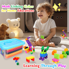 QUYSK lightweight plastic cubes with rounded edges for safe handling