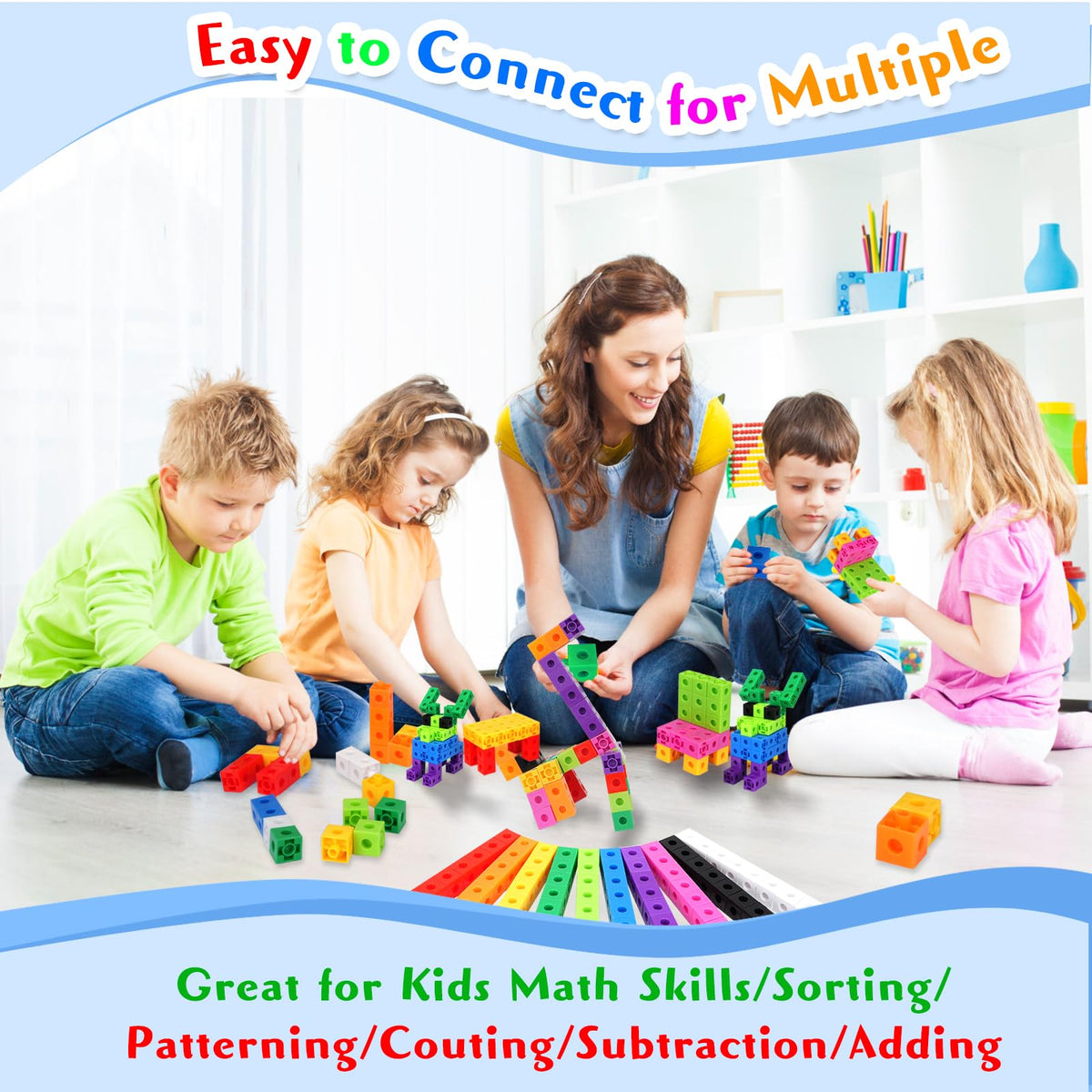 QUYSK STEM-friendly manipulatives that encourage problem solving and spatial thinking
