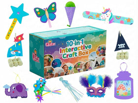 QuTZ 10-in-1 craft box unboxing reveals quick, mess-free setup for kids.