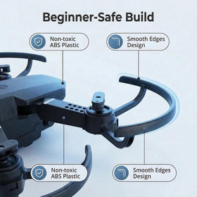 Qwdqwd drone with altitude hold stabilizing shots at different heights