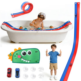 QWM flex race track car set with sturdy suction cups for secure mounting