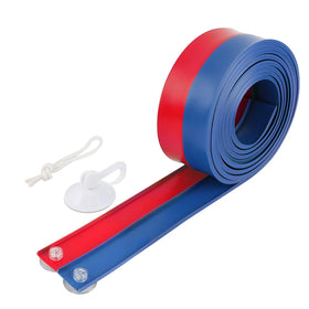 QWM flexible track with suction cups attaches securely to smooth surfaces