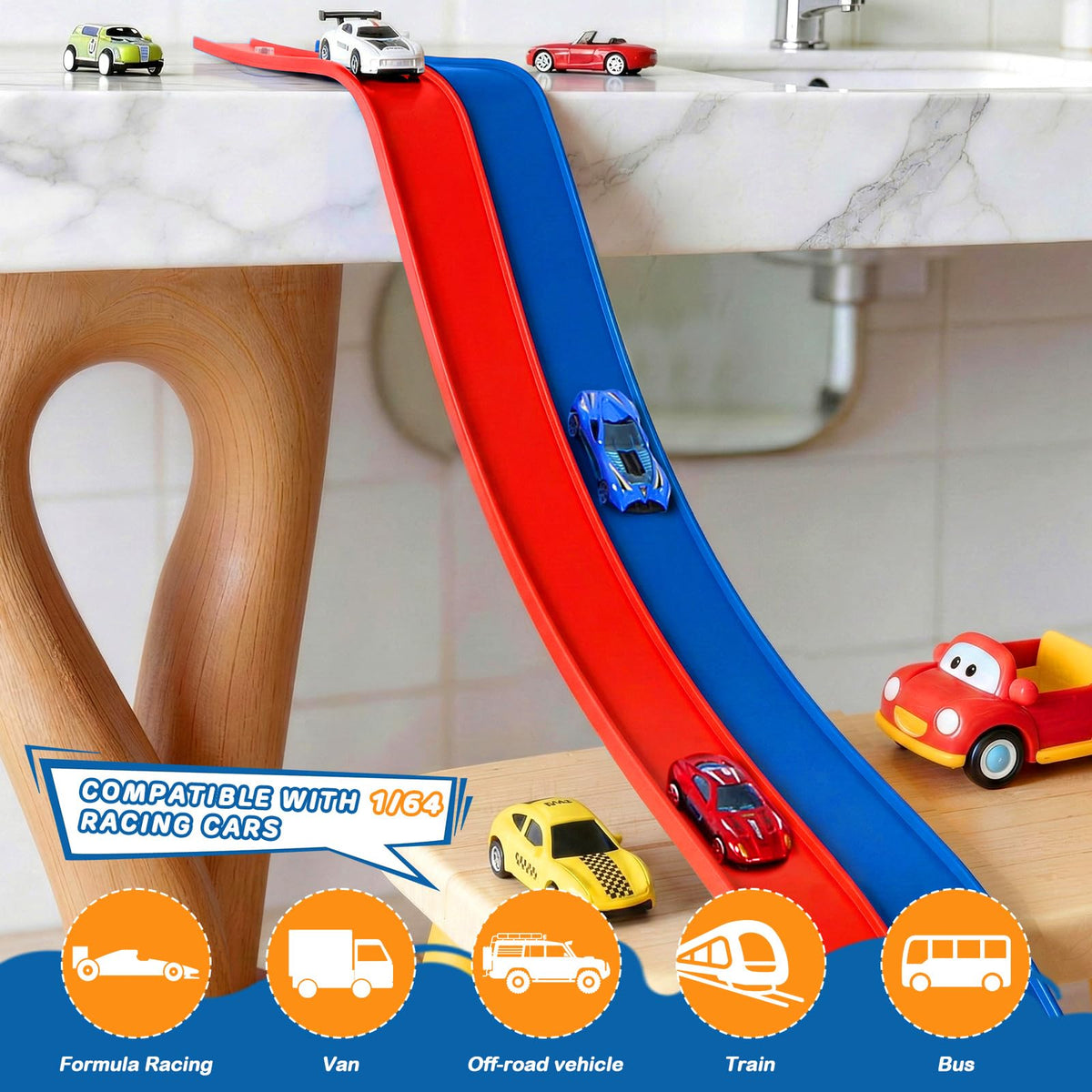 QWM mesh storage bag keeps bath toys organized and drains quickly