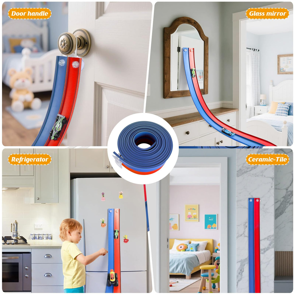 QWM indoor outdoor ready track sticks to windows and tables