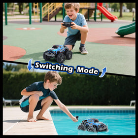 QXHOL Monster Truck with remote watch offers hands-free play and quick launches.