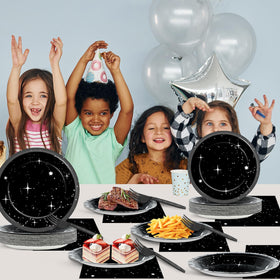 Qyeahkj Galactic tableware to enhance any space party ambiance