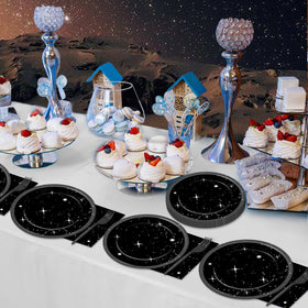 Qyeahkj night sky decor adds atmospheric flair for indoor or outdoor celebrations.