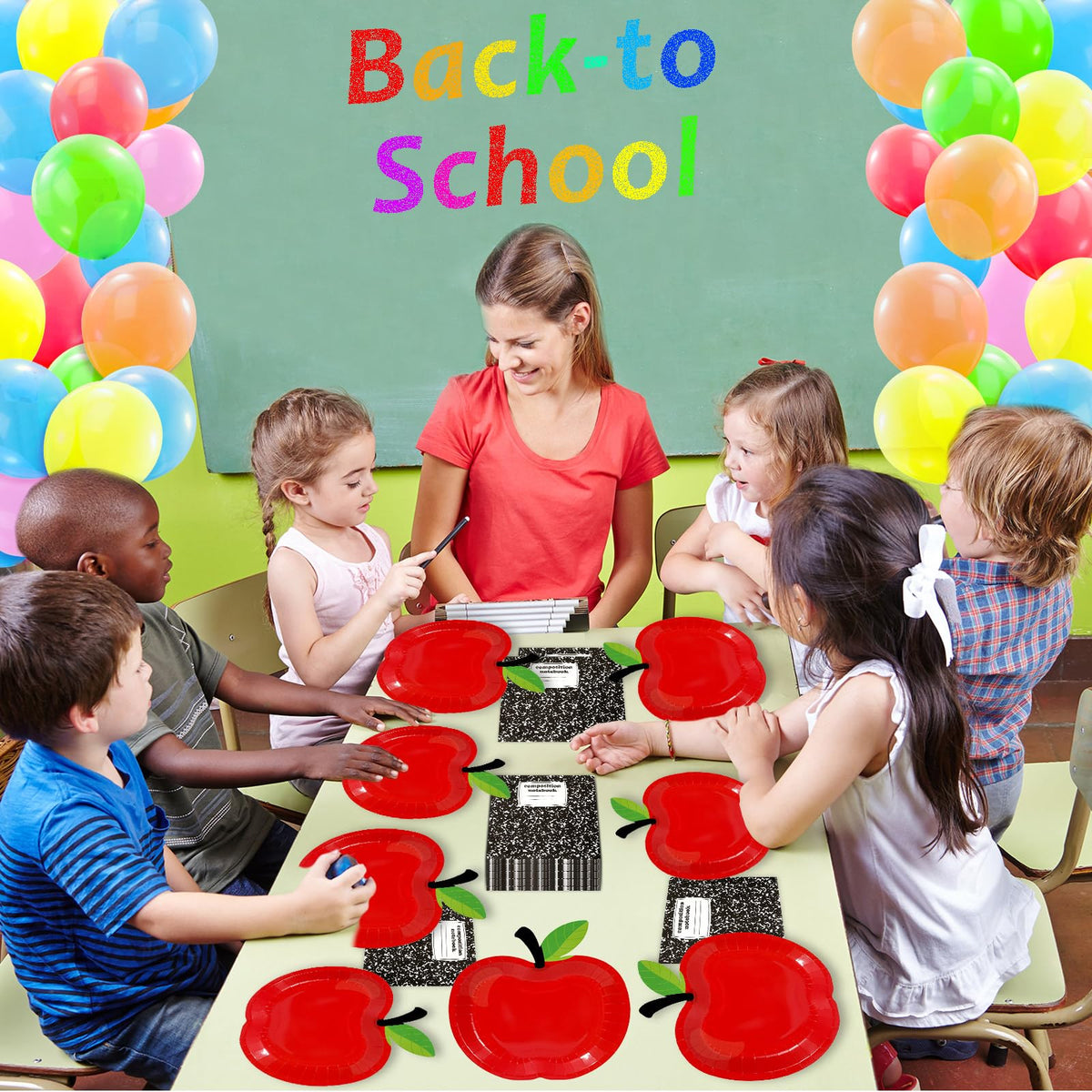 Qyeahkj no-cleanup-disposable-tableware: convenient after-school party cleanup.