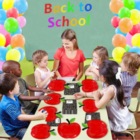 Qyeahkj no-cleanup-disposable-tableware: convenient after-school party cleanup.