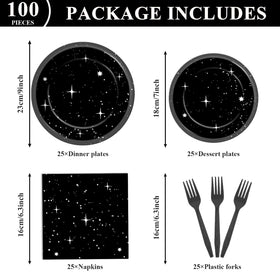 Qyeahkj stars dessert plates 7in elevate dessert presentation while simplifying cleanup.