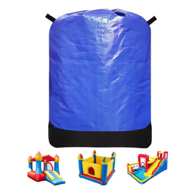 QYILUARE bounce house storage bag blue front view highlights ample 39x47 storage capacity.