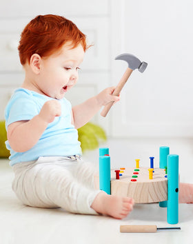 QZJVKBXY pounding hammer toy enhances hand-eye coordination during play.