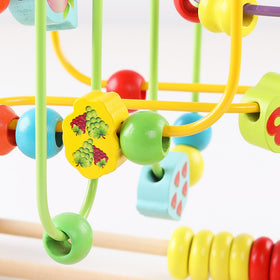 QZMTOY safe wood construction for toddler exploration