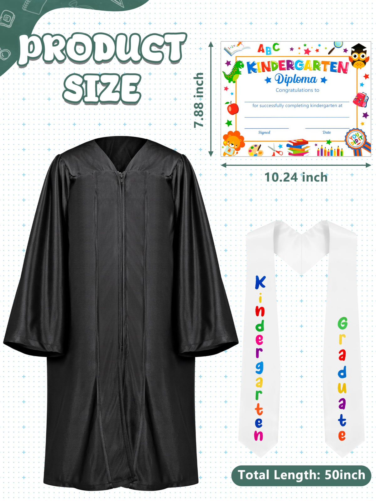 QZYL graduation cap with elastic-fit for secure, comfortable wear