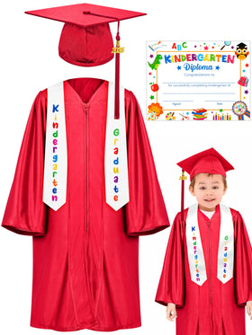 QZYL kindergarten graduation cap in red for festive photos