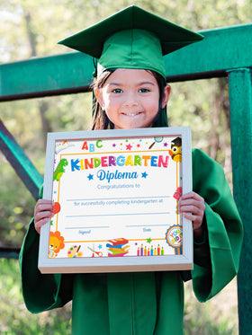 QZYL kindergarten graduation certificate included for keepsake moments