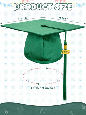 QZYL green gown with shiny polyester and pleated neck ruffles for a polished look