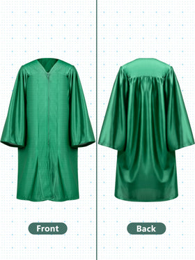 QZYL matching green graduation stole for a coordinated ceremony outfit