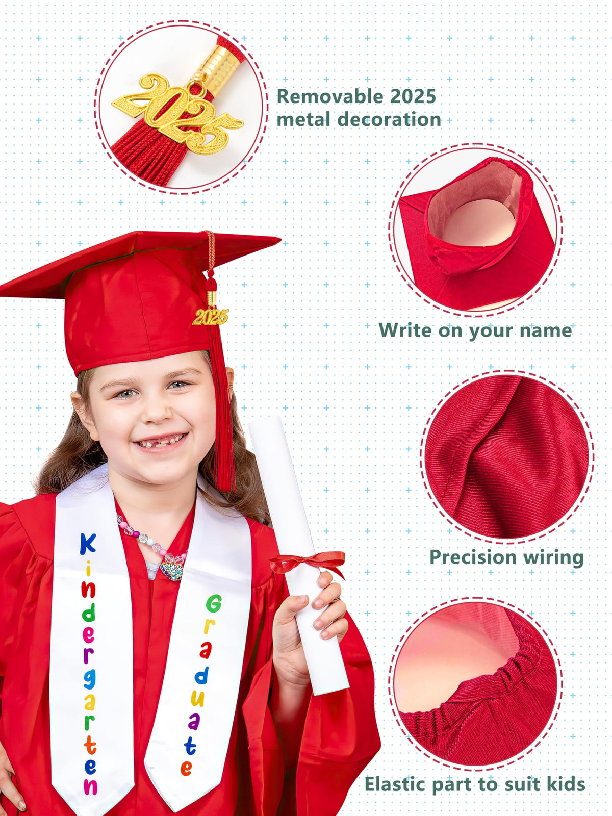 QZYL tassel with 2025 charm for a memorable milestone