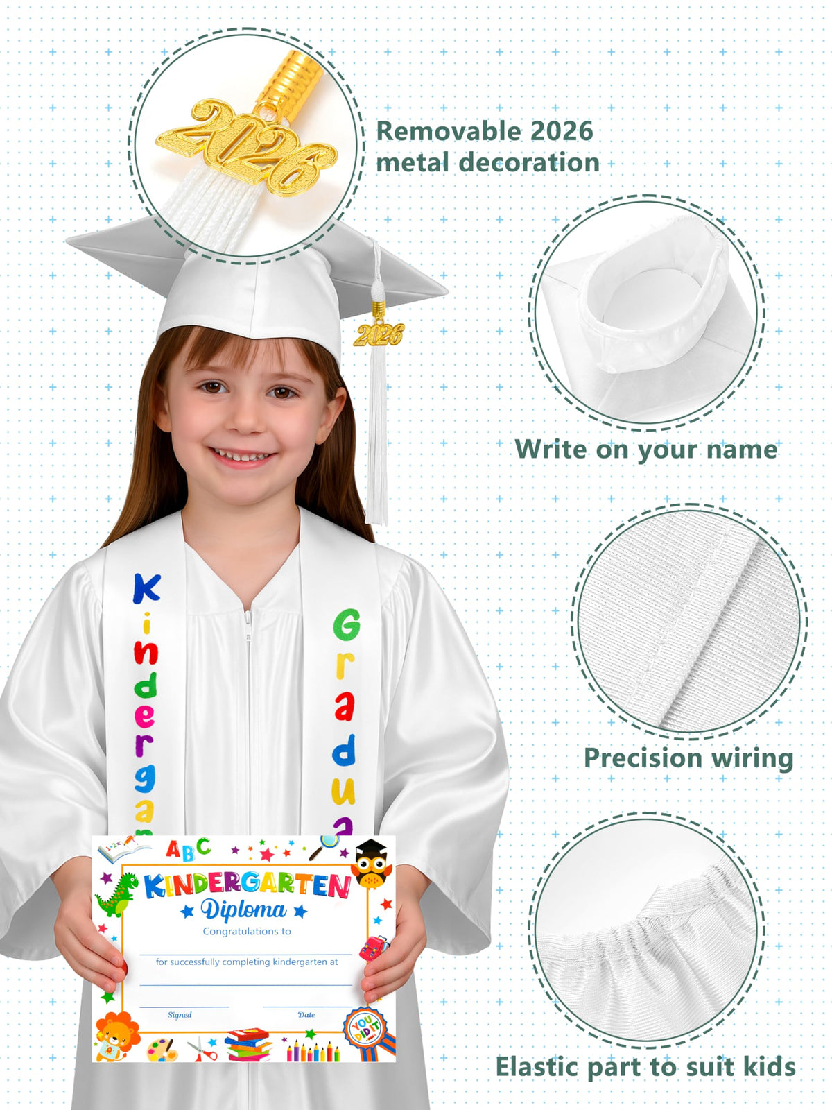 QZYL 2025 tassel charm adds a festive touch to the outfit.