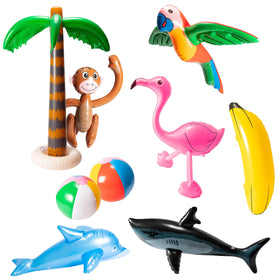 R HORSE palm tree inflatable decor for pool parties and tropical vibes