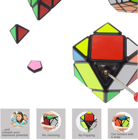 R RECOMFIT fluctuation angle wheel cube demonstrates precise turning for focused practice