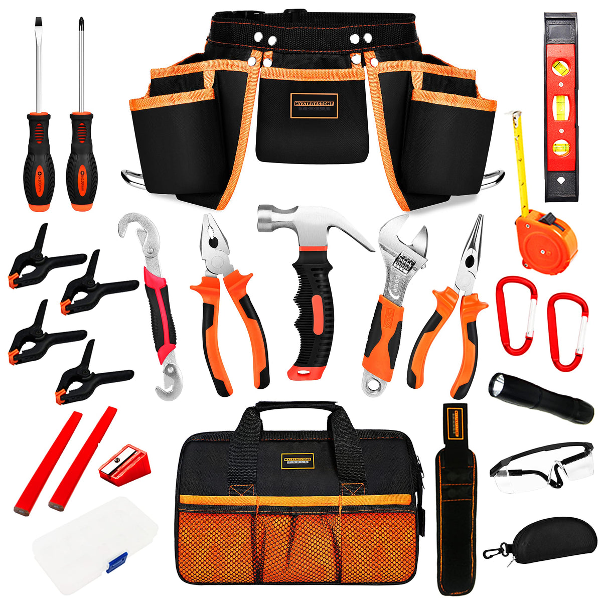 R RECOMFIT kids tool kit front view with real tools