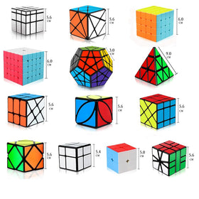 R RECOMFIT megaminx mirror cube close-up showing smooth turns and vibrant color visuals
