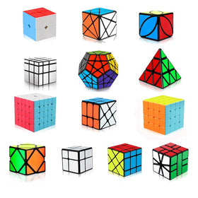 R RECOMFIT speed cube set collection with puzzles for all skill levels and hours of challenge