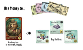 Raccoon Tycoon town cards offer versatile scoring paths for varied strategies.