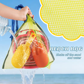 RacingFun mesh storage bag keeps toys organized and easy to carry.