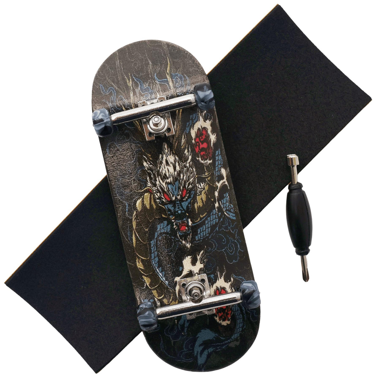 RACOFSB Pro fingerboard deck in maple with deep concave for precise control during tricks.