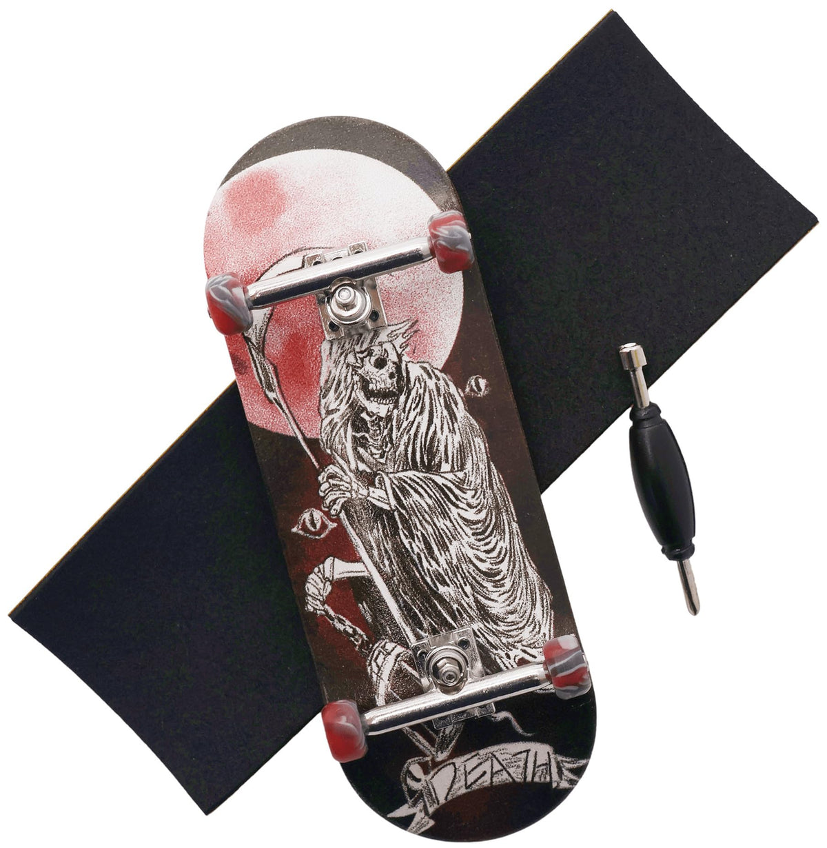 RACOFSB Pro deck-wooden-34mm closeup showing deep concave and maple veneer