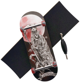 RACOFSB Pro deck-wooden-34mm closeup showing deep concave and maple veneer