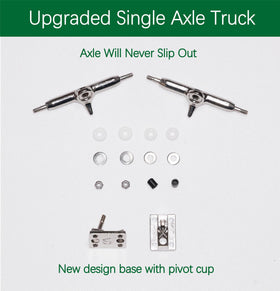 RACOFSB Pro fingerboard nylon locknut set prevents loosening during tricks.
