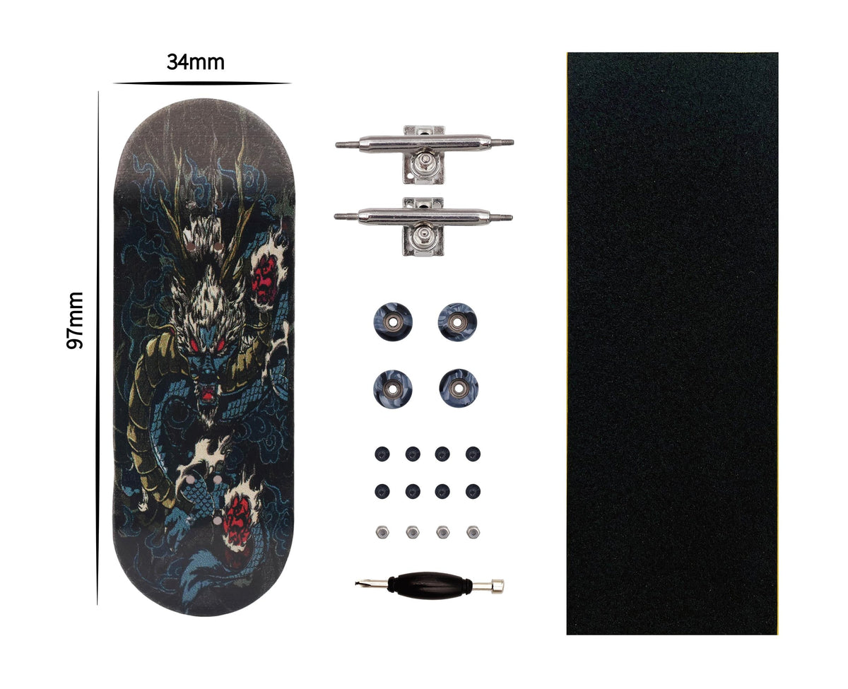 RACOFSB Pro fingerboard trucks feature a larger base and secure pivot cup for stability.