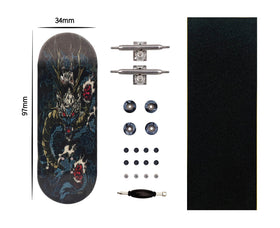 RACOFSB Pro fingerboard trucks feature a larger base and secure pivot cup for stability.
