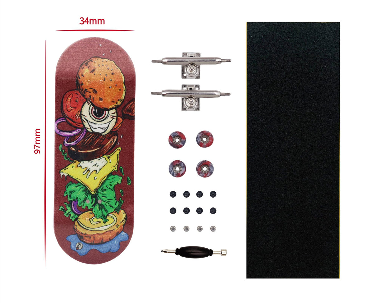 RACOFSB Pro fingerboard trucks showing thicker base and stable geometry