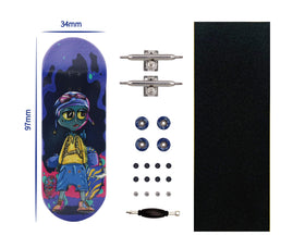 RACOFSB Pro fingerboard trucks with bigger base geometry for secure axle